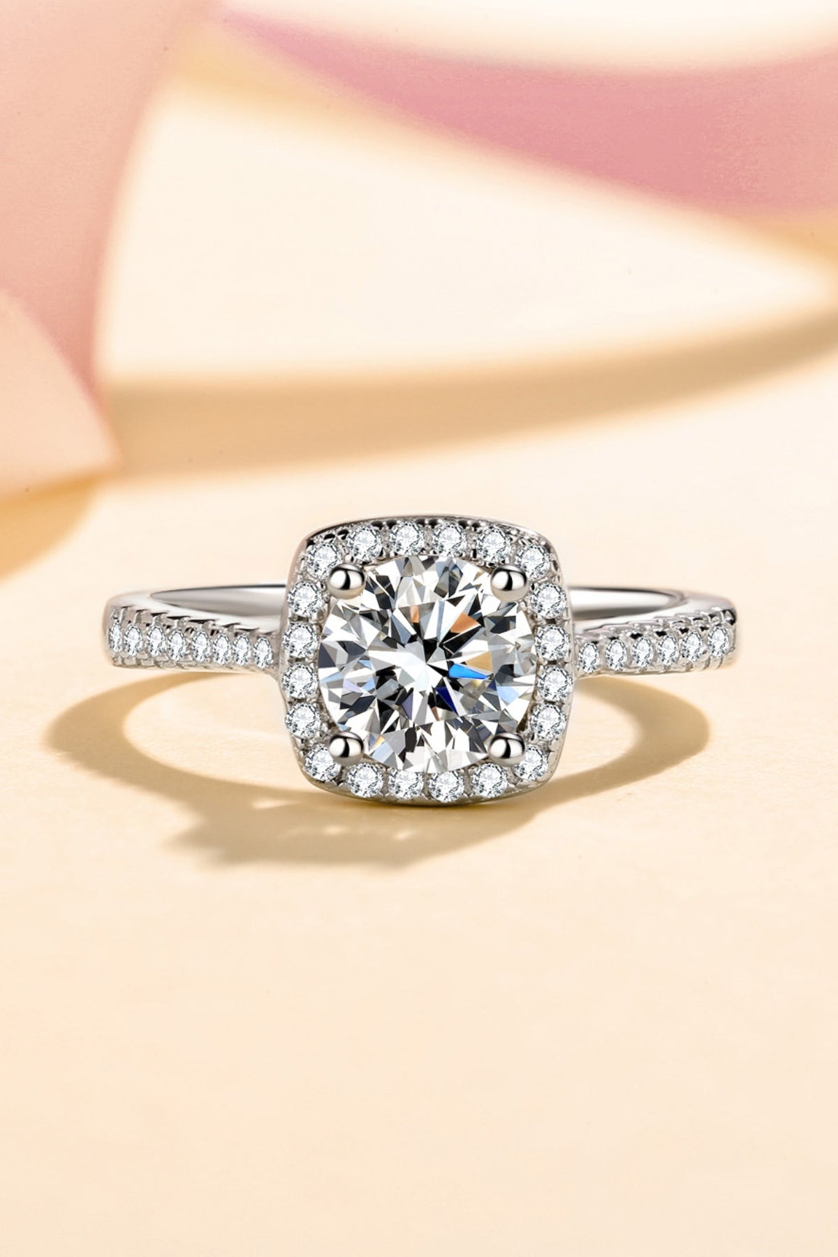 DCDI Blissful 1 Carat Moissanite 925 Sterling Silver Ring