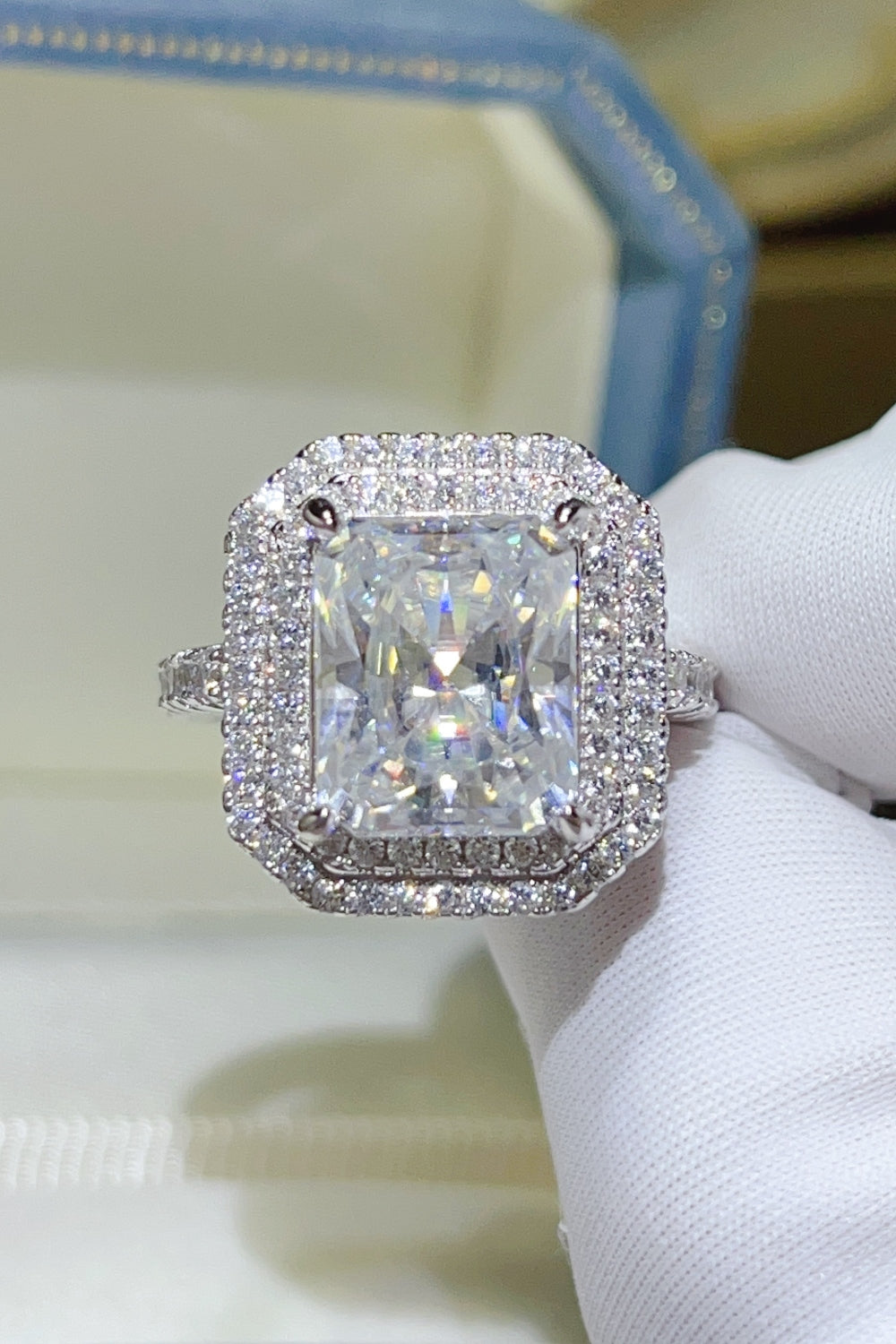 DCDI 2 Carat Moissanite 925 Sterling Silver Ring