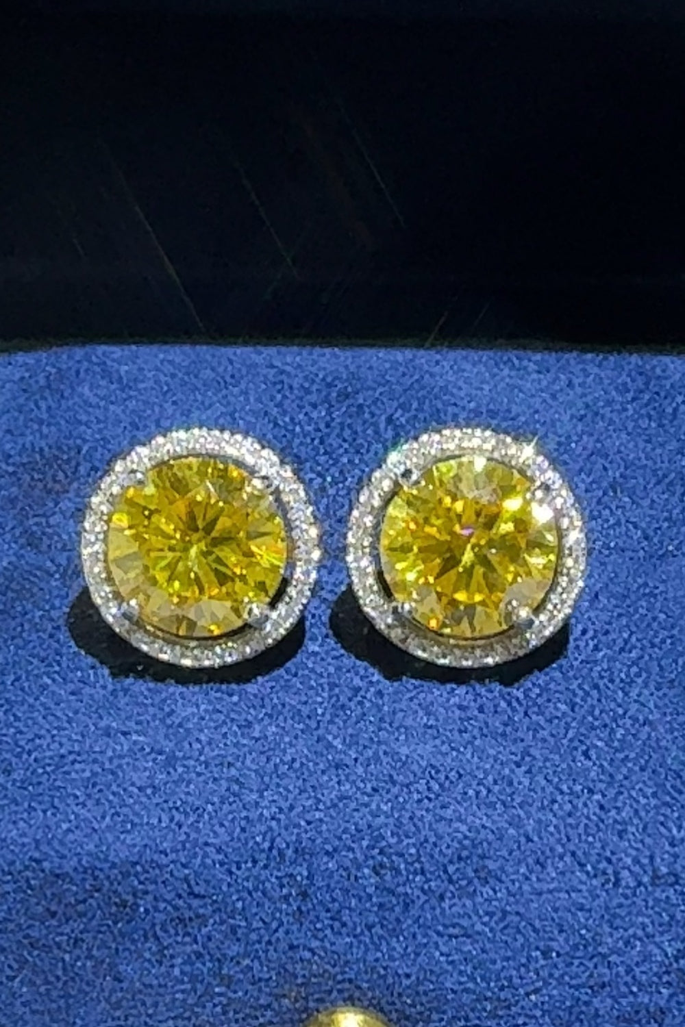 DCDI Sunshine 4 Carat Moissanite 925SS Earrings