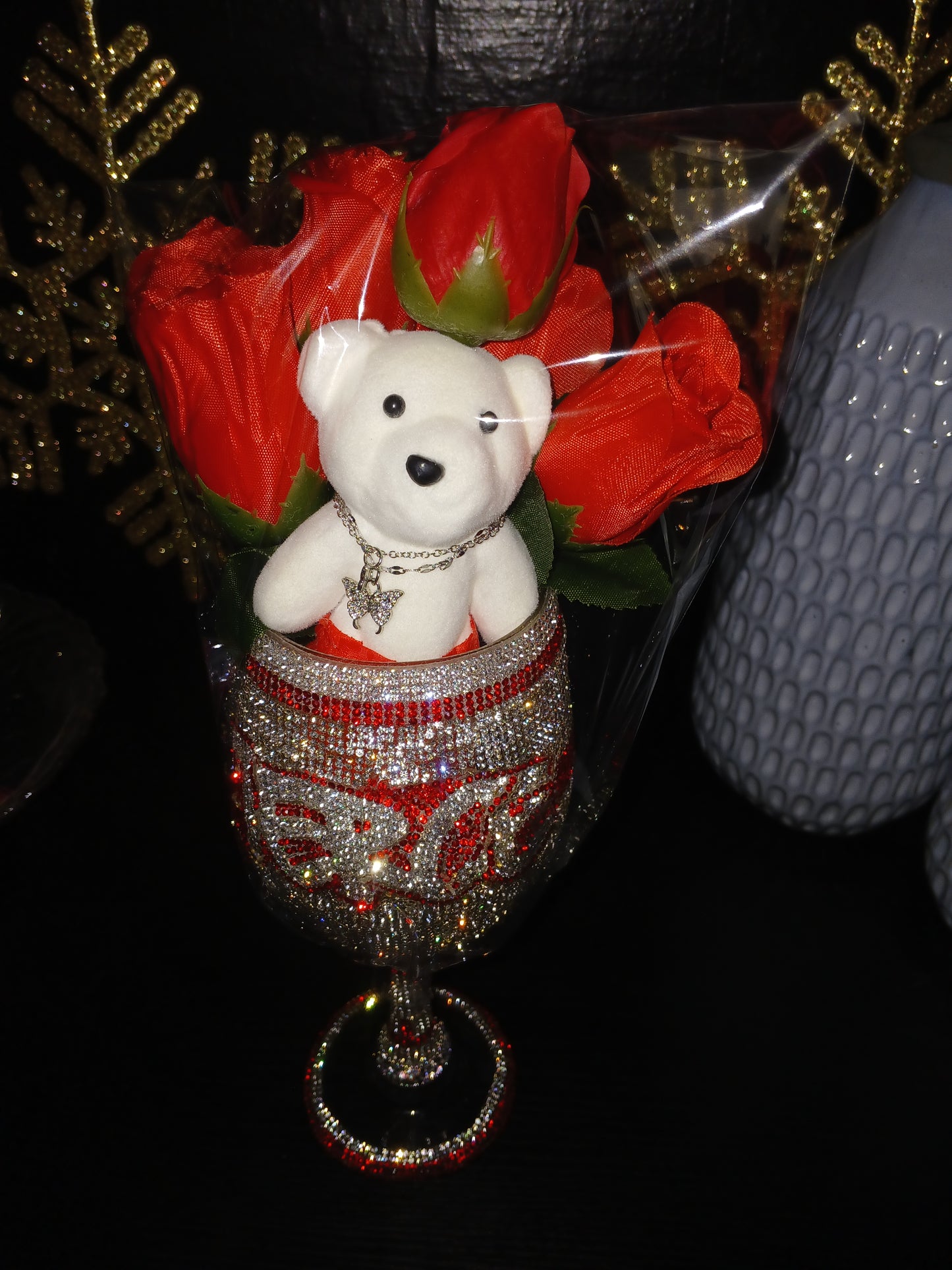 DCDI Fierce Diamond Studded Wine Glass Giftset