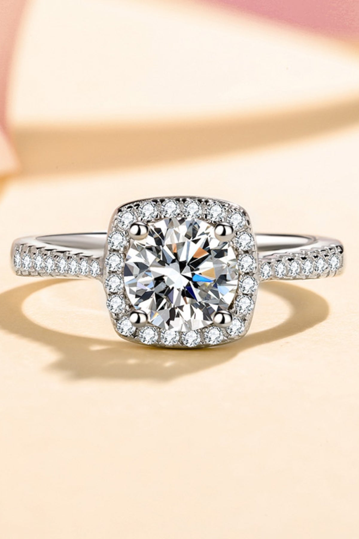 DCDI Blissful 1 Carat Moissanite 925 Sterling Silver Ring