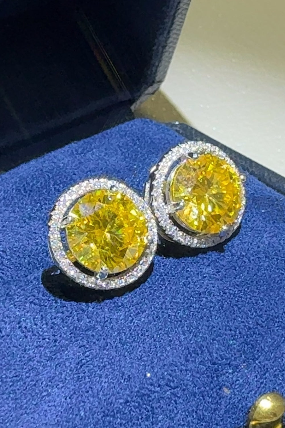 DCDI Sunshine 4 Carat Moissanite 925SS Earrings