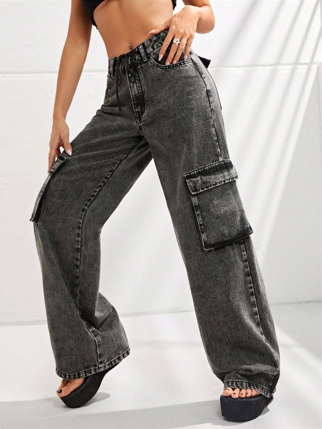 DS Cassie 38-89 Premium Luxury Denim Wide Leg Jeans
