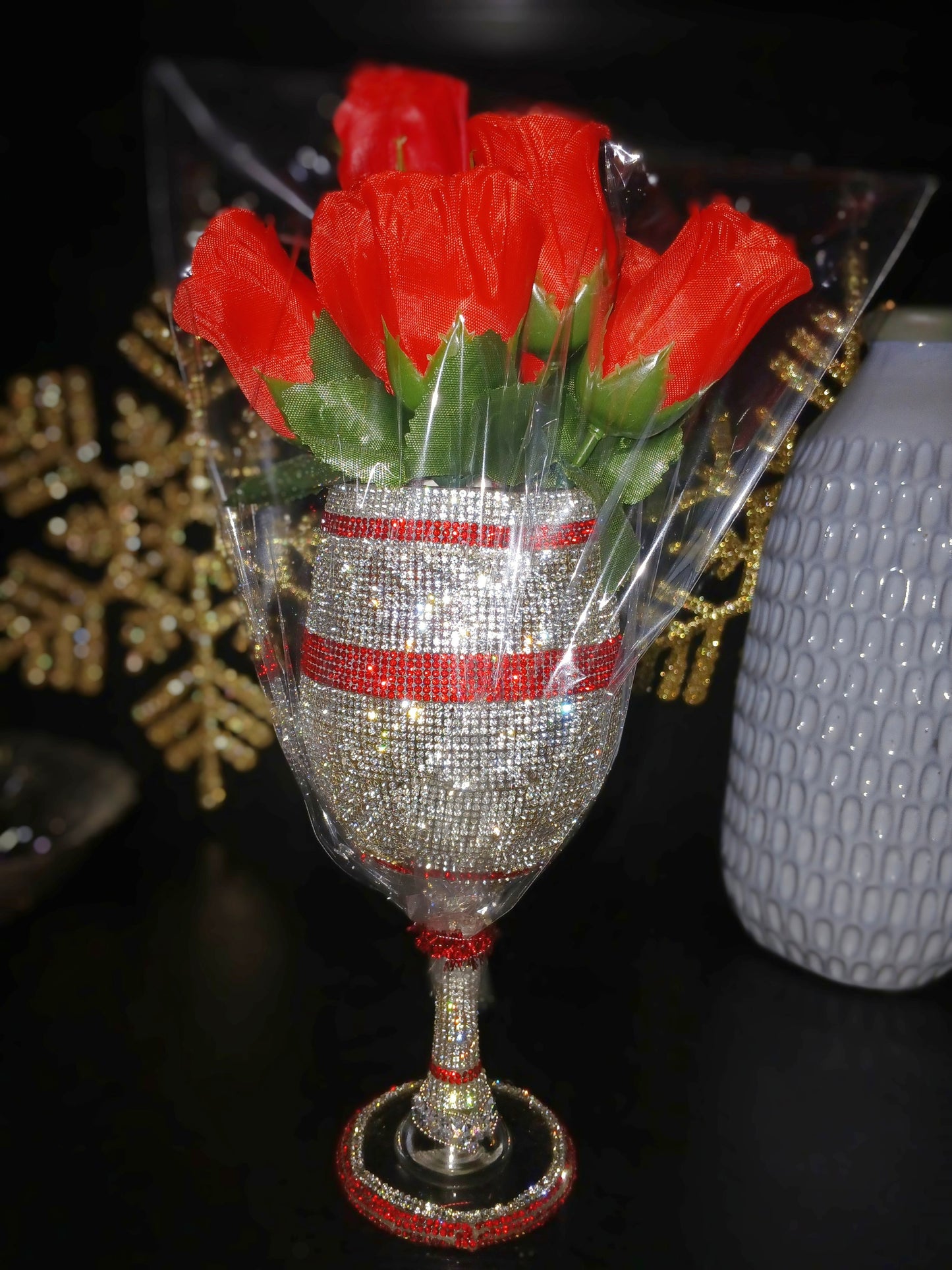 DCDI Fierce Diamond Studded Wine Glass Giftset