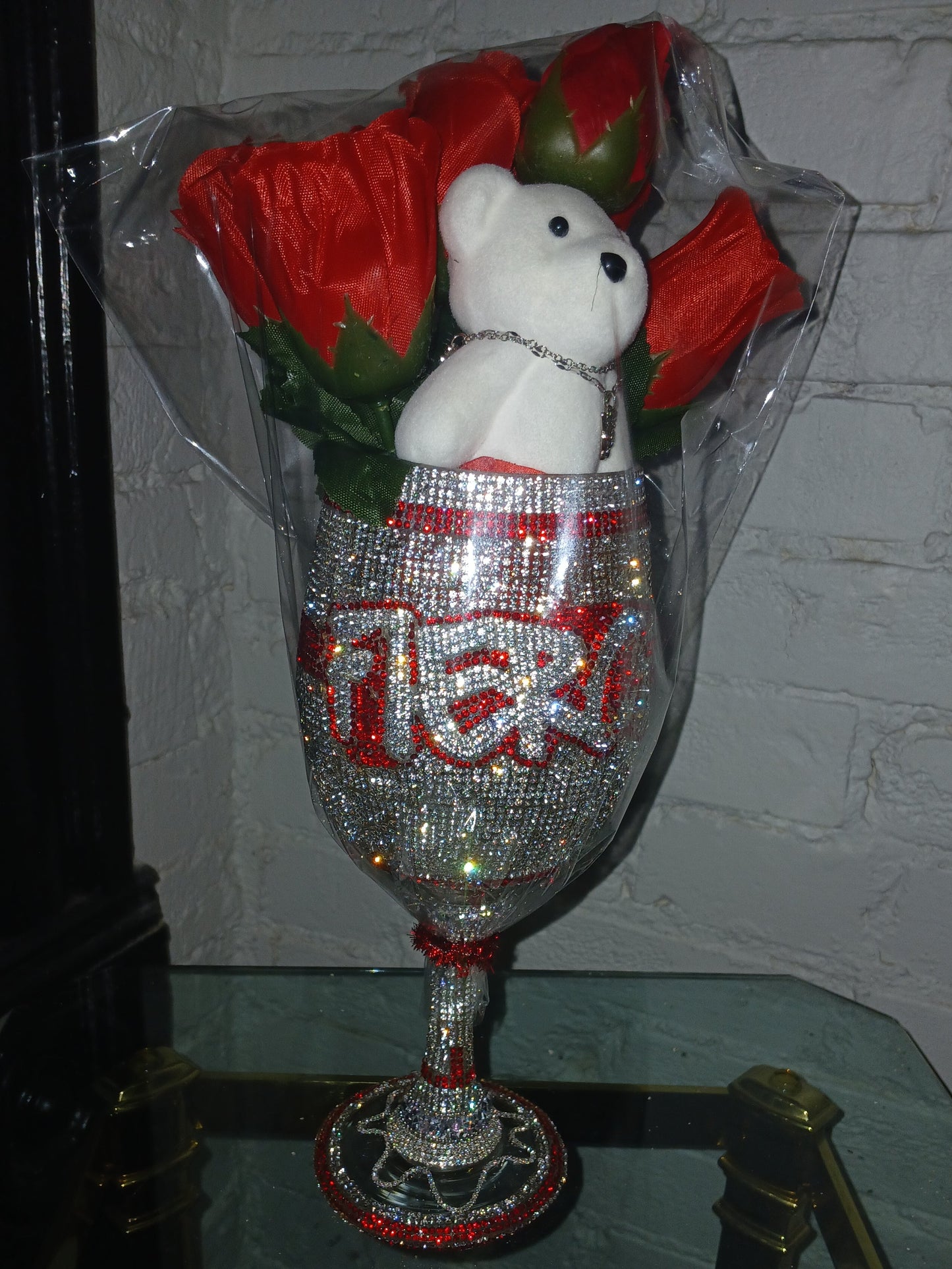 DCDI Fierce Diamond Studded Wine Glass Giftset