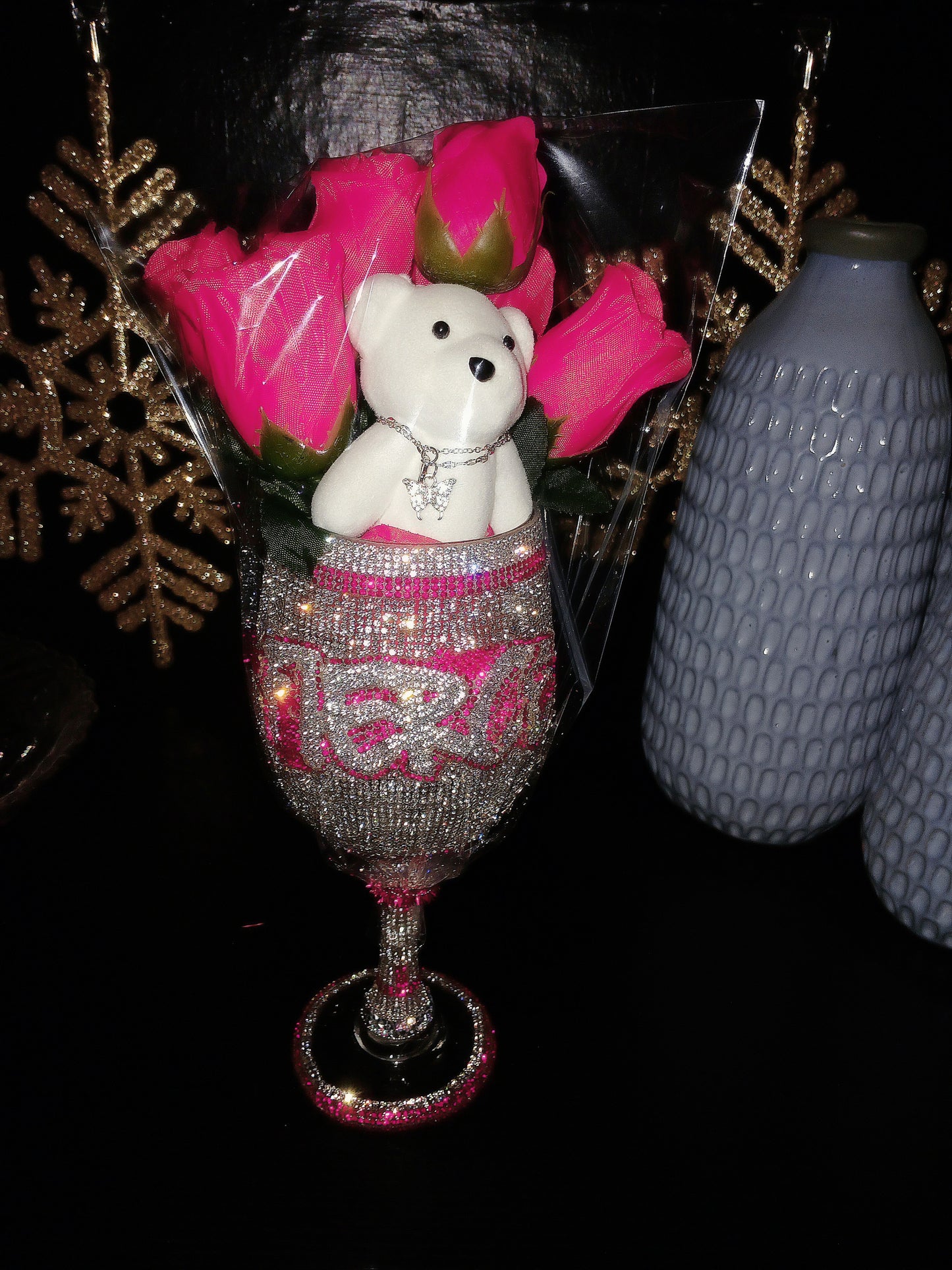 DCDI Fierce Diamond Studded Wine Glass Giftset
