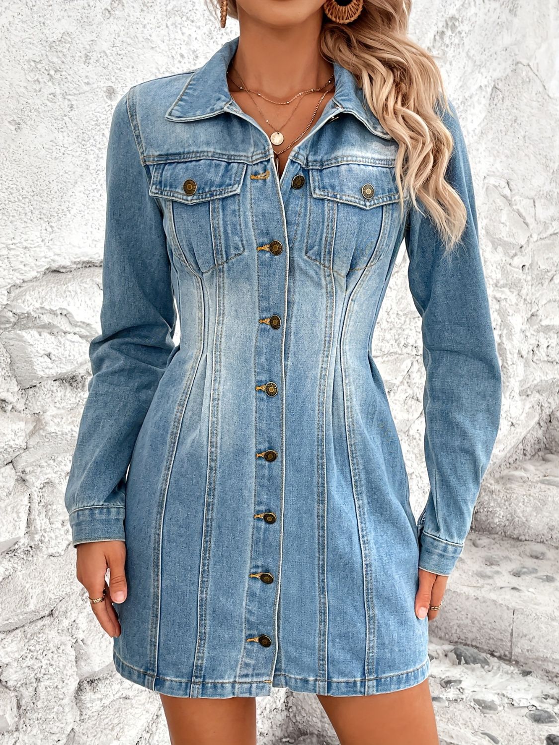 DS Designer 288-866 Premium Denim Dress