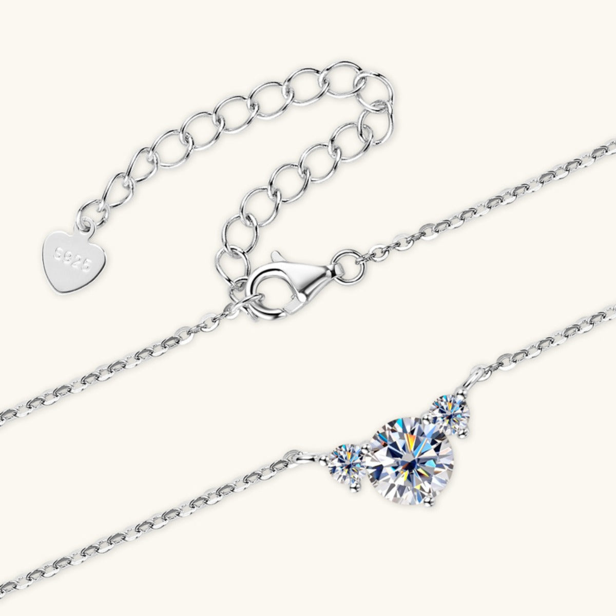 DCDI Starstruck 1.2 Carat Moissanite 925 Sterling Silver Necklace