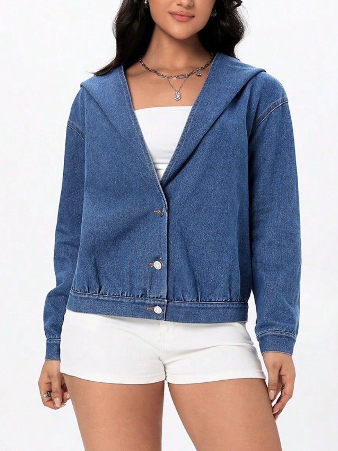 DS Premium Denim Luxury H20 Hooded Denim Jacket