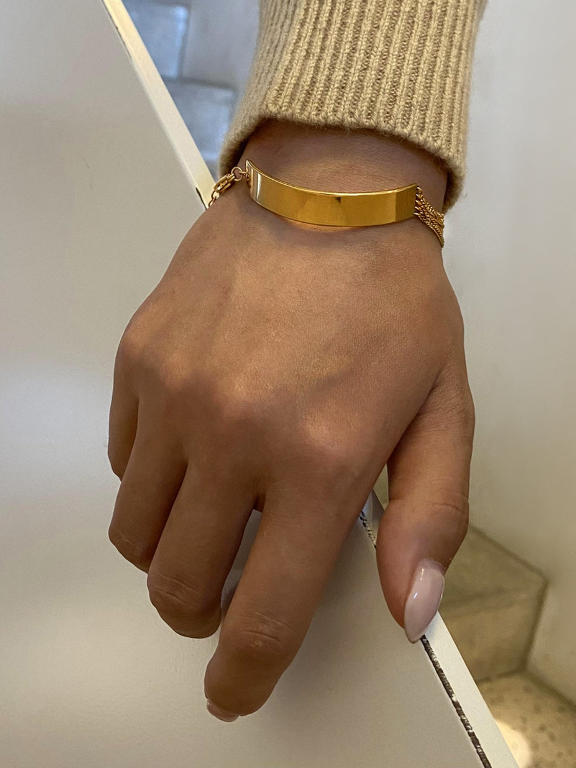 DCDI Simplicity Bracelet In 18K Gold-Plated Stainless Steel