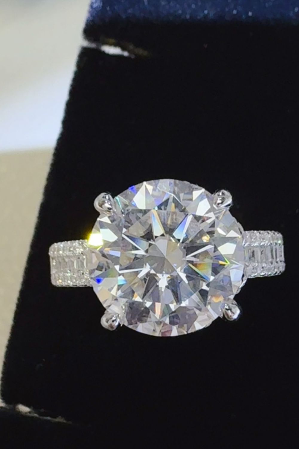 DCDI 5 Carat Moissanite 925 Sterling Silver Ring
