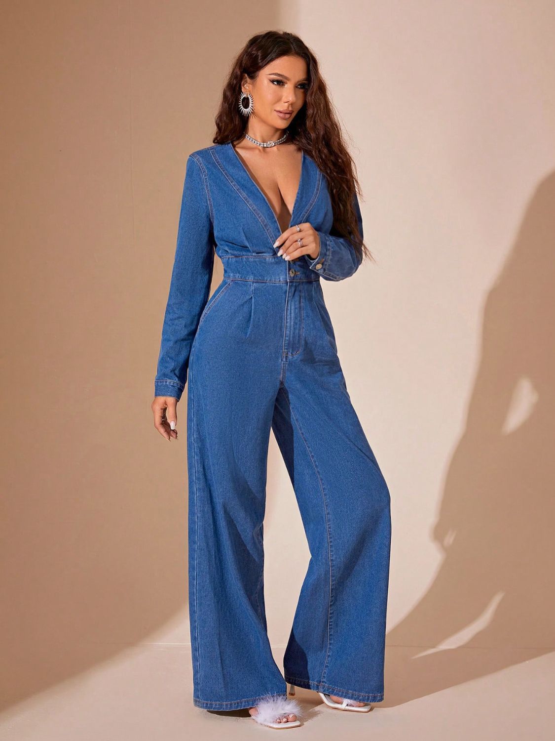 DS Fancier 99-119 Premium Denim Jumpsuit
