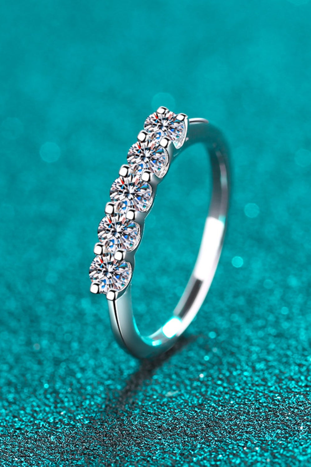DCDI Confetti -.5 Carat 925 Sterling Silver Moissanite Ring