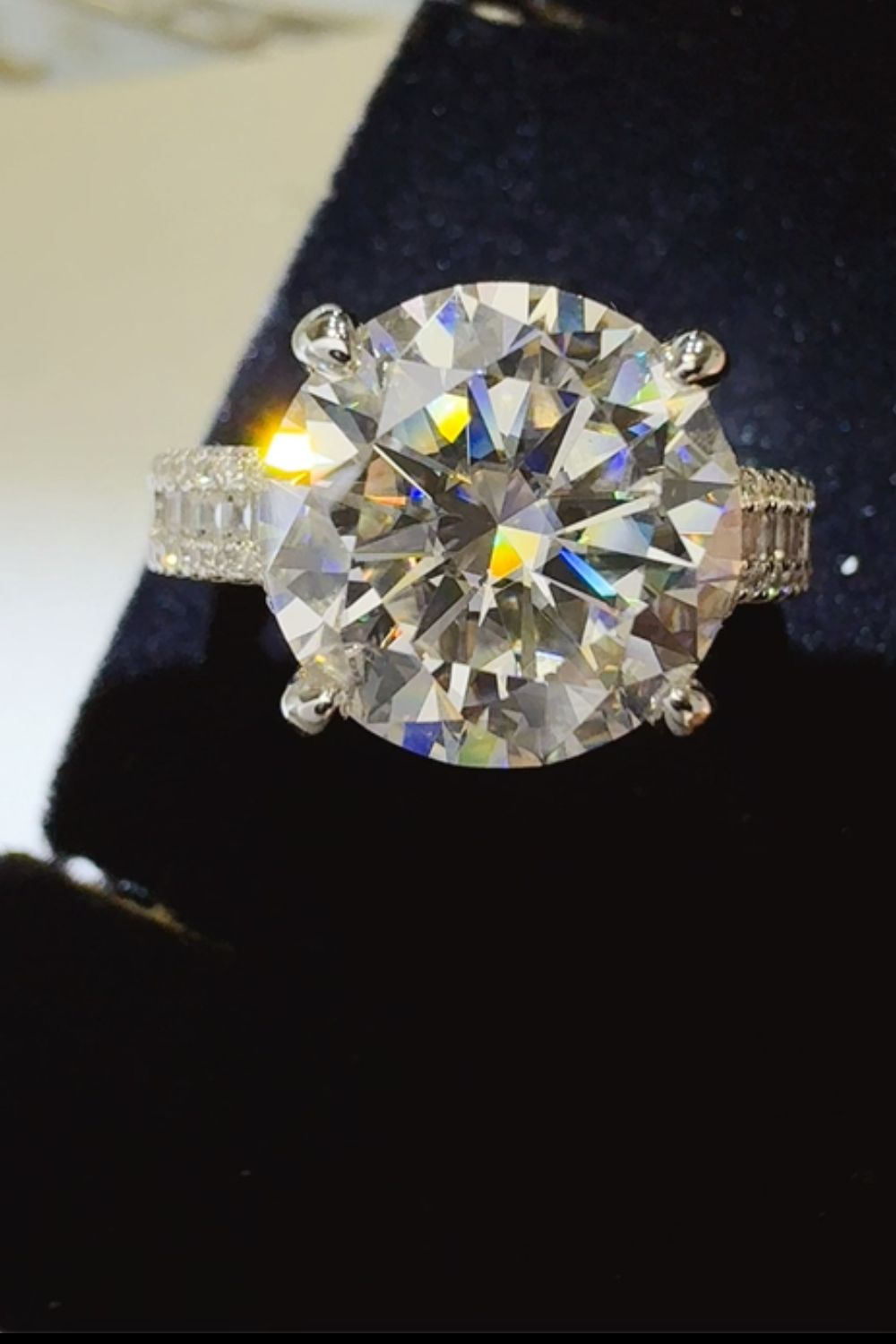 DCDI 5 Carat Moissanite 925 Sterling Silver Ring