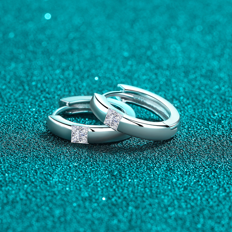 DCDI 925 Sterling Silver Moissanite Earrings