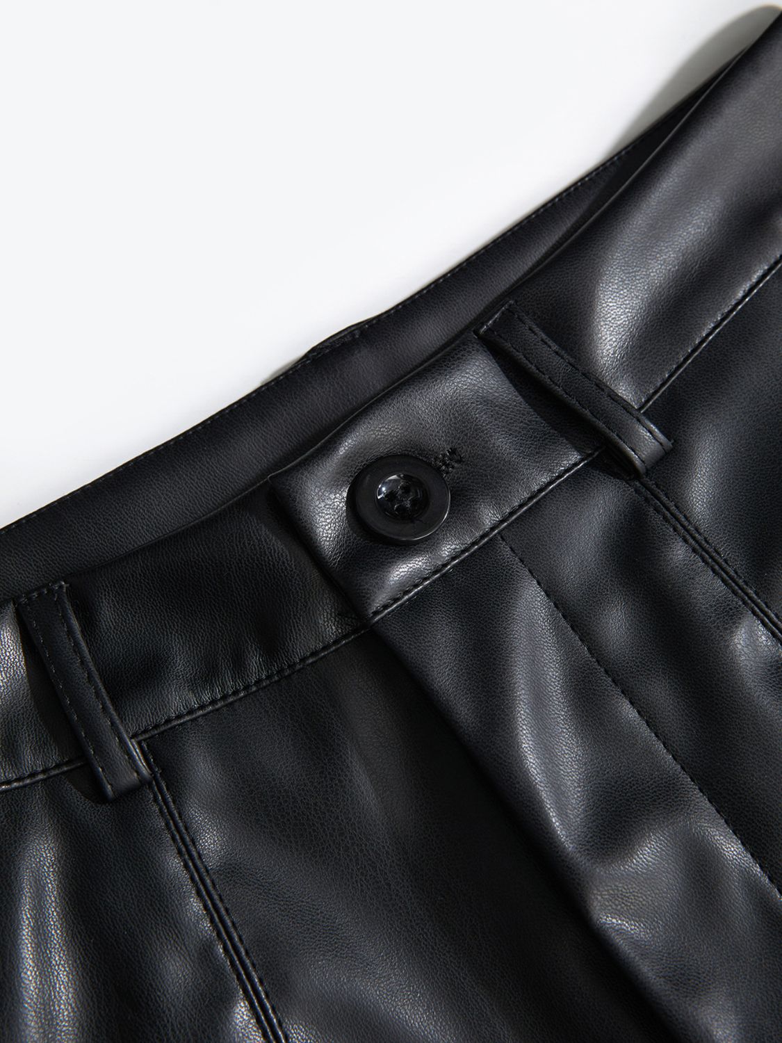 DS Fauxed Leather High Waist Shorts