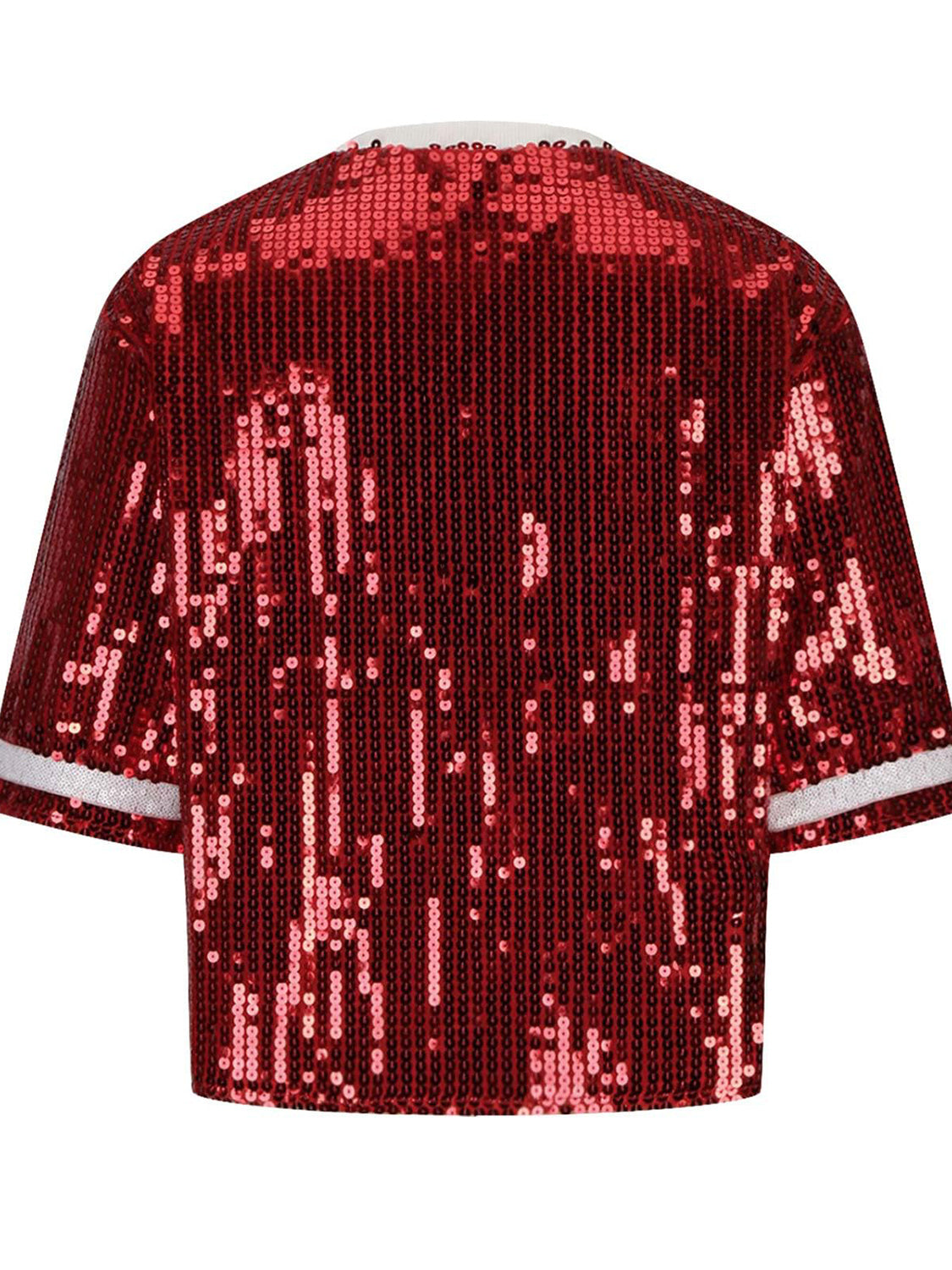 DS Designer 01-234 Sequin Football Round Neck Jersey