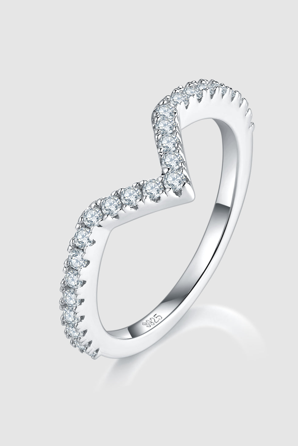 DCDI Victoriously 1 Carat Moissanite 925 Sterling Silver Diamond Stack Ring-set