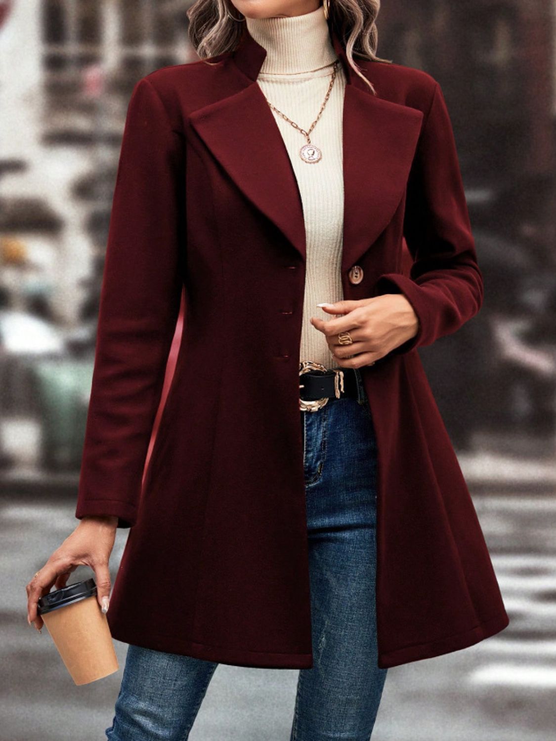DS Tapered Pea Coat