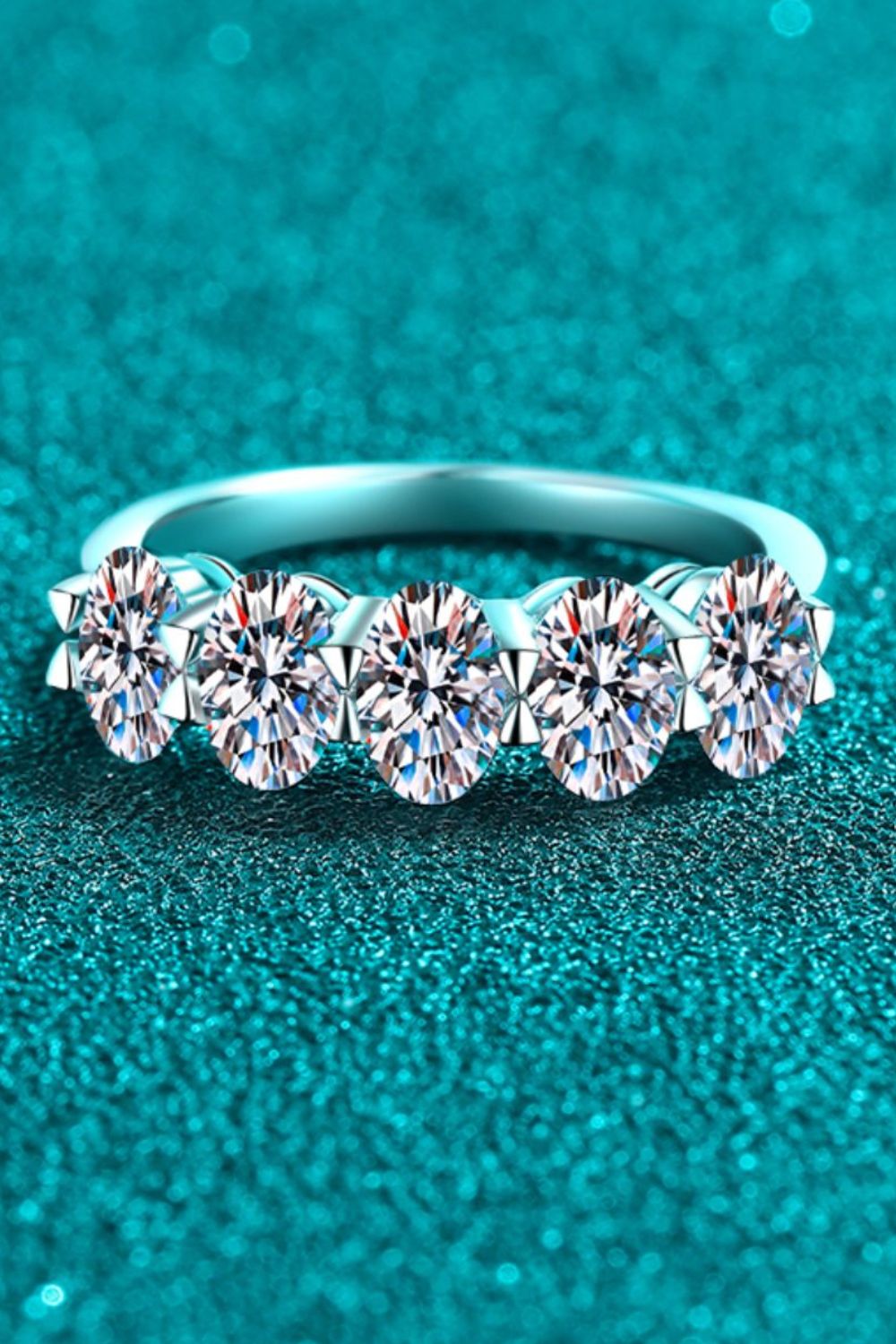 DCDI 2.5 Carat Moissanite 925 Sterling Silver Ring