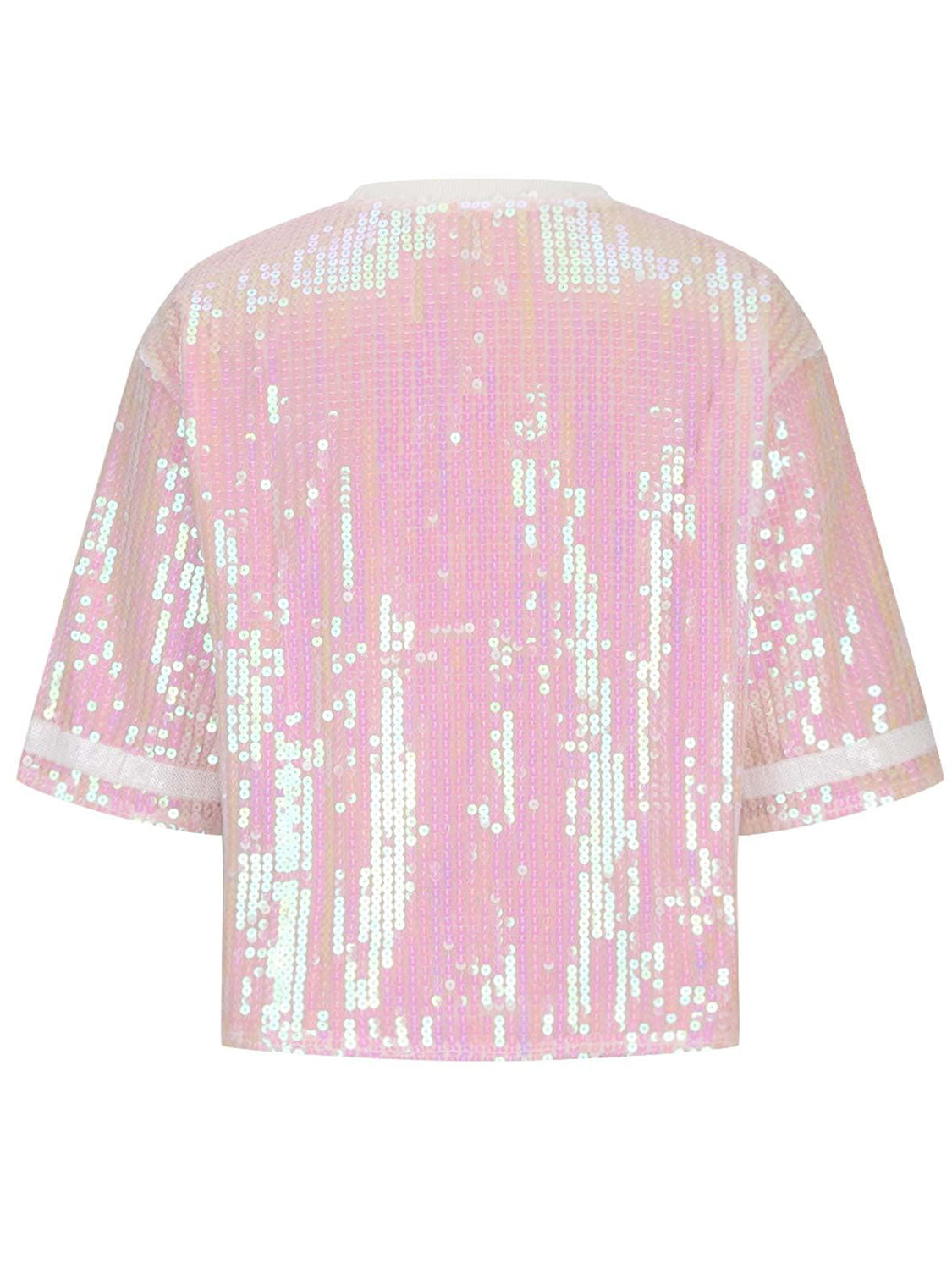 DS Designer 01-234 Sequin Football Round Neck Jersey