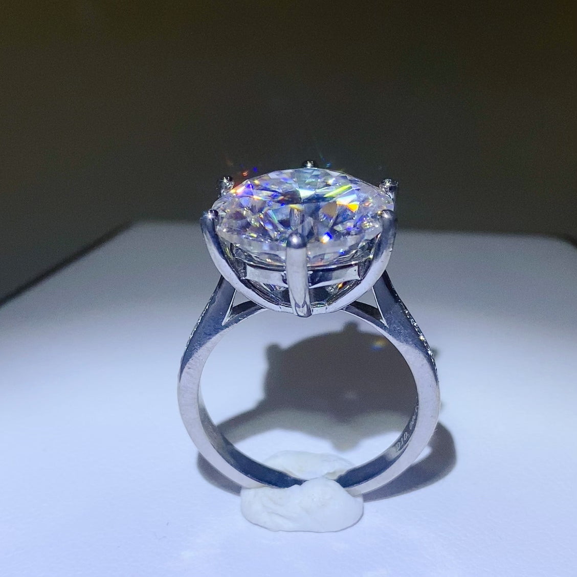 DCDI 10 Carat Moissanite 925 Sterling Silver Pure Intentions Ring