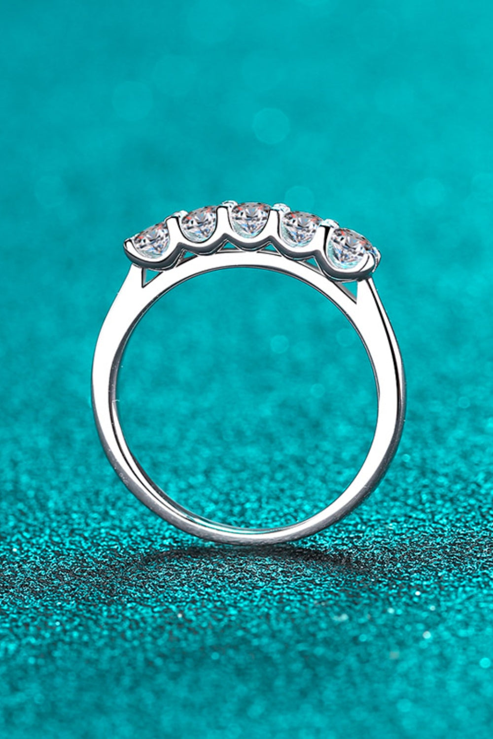 DCDI Confetti -.5 Carat 925 Sterling Silver Moissanite Ring