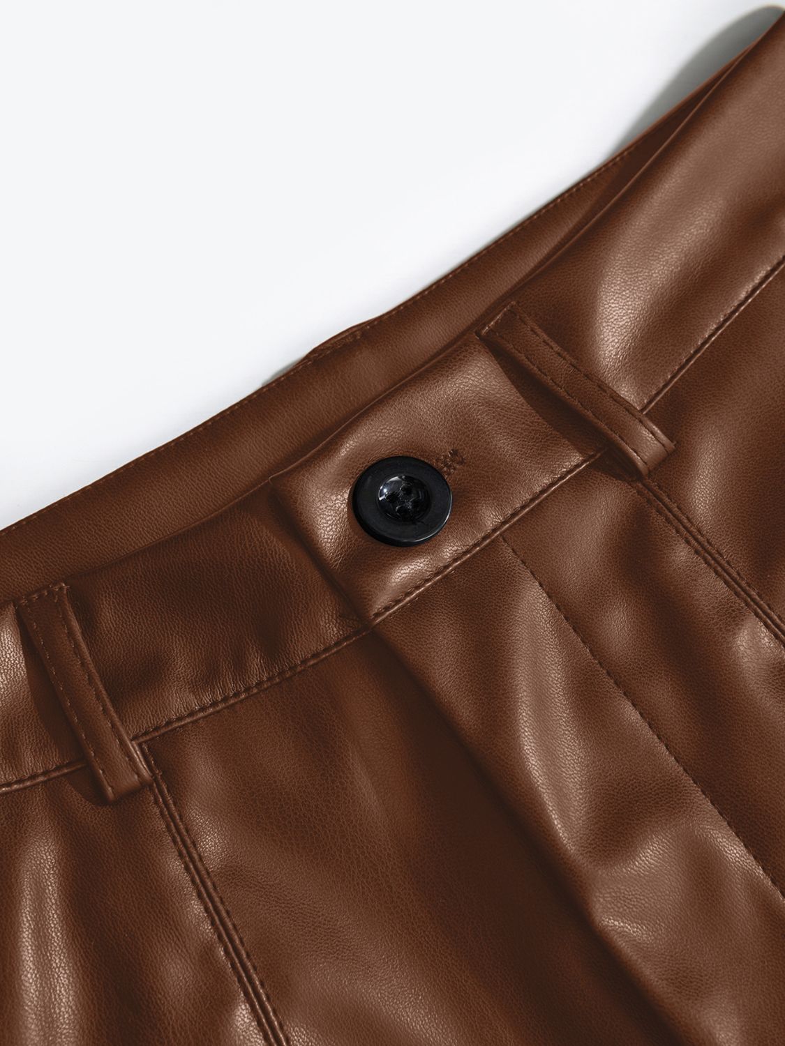DS Fauxed Leather High Waist Shorts