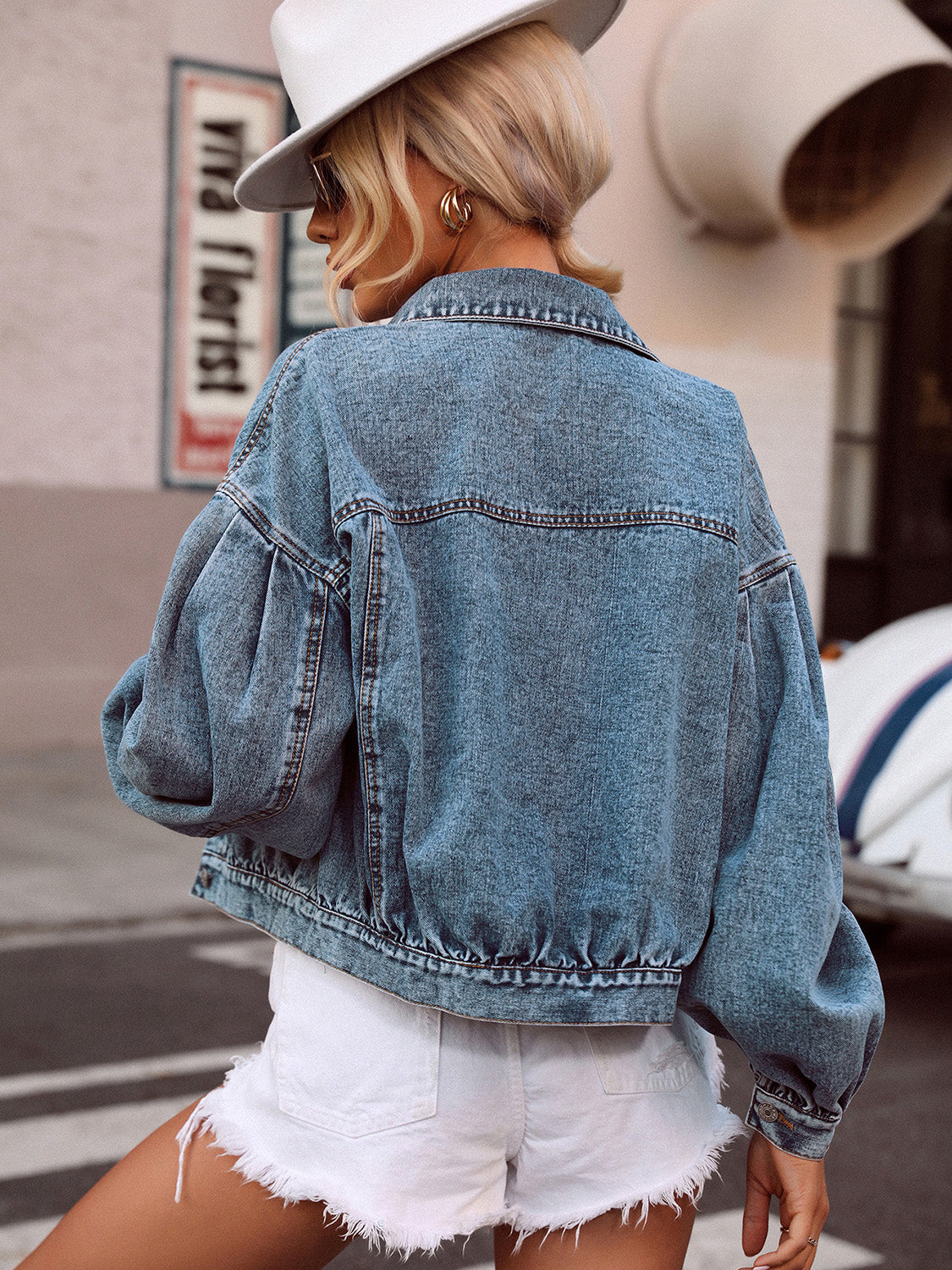 DS Designer 225566 Premium Denim Crop Jacket