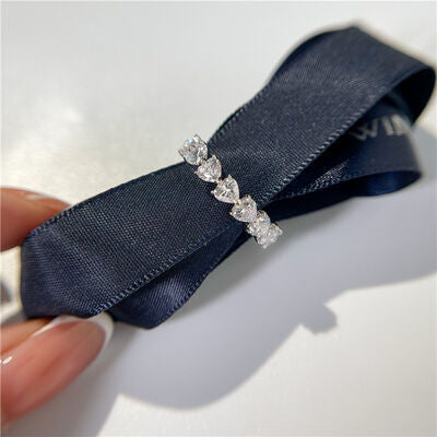 DCDI Eternal Love 2.1 Carat 925 Sterling Silver Moissanite Heart Ring