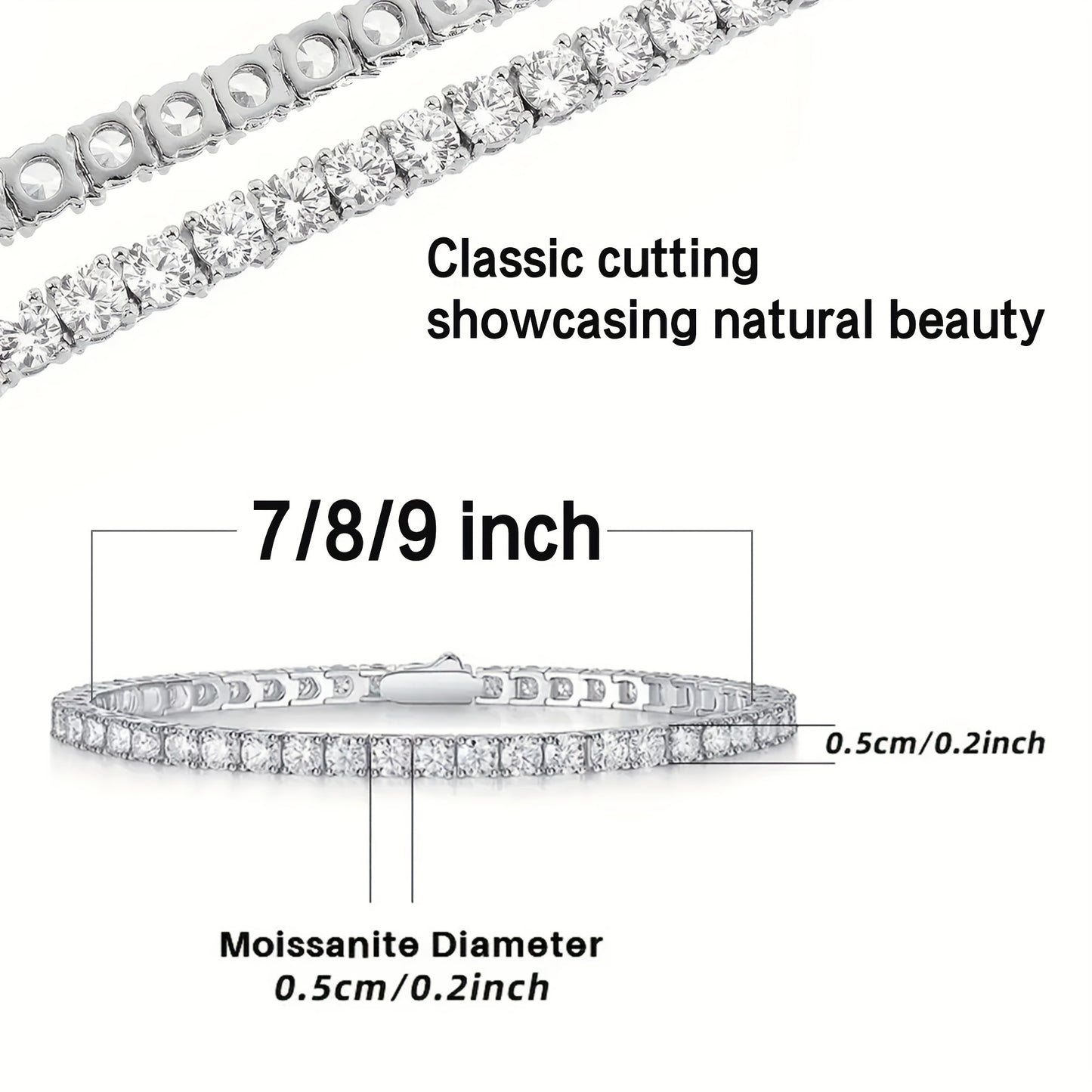 DCDI S925 Moissanite Tennis Bracelet