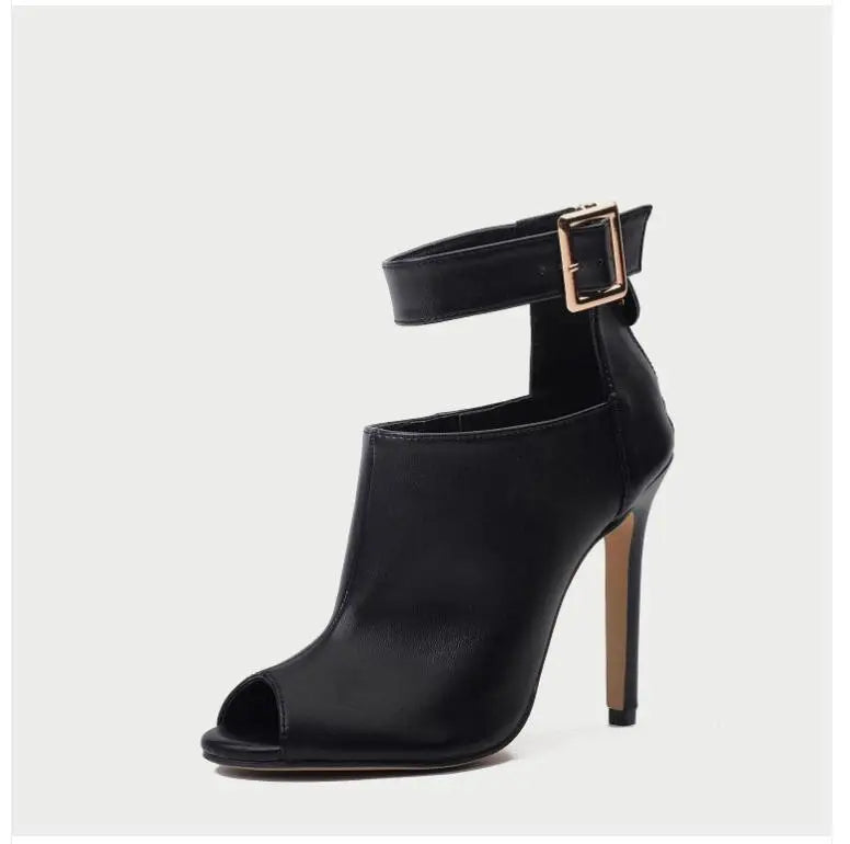 DS Designer "Tiffy" Peep Toe Boots