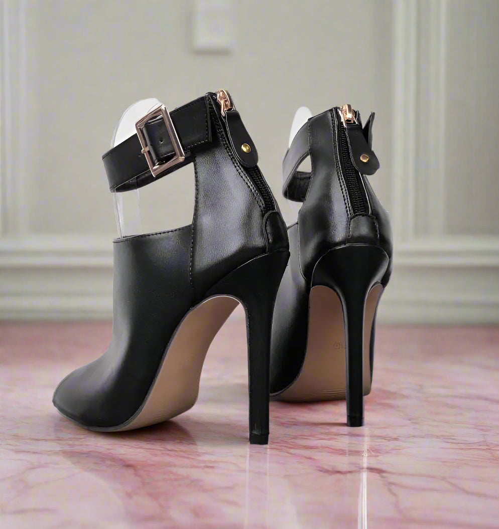 DS Designer "Tiffy" Peep Toe Boots