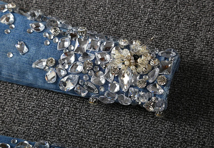 DCDI Trinket Luxury Hand Embellished Denim Jeans