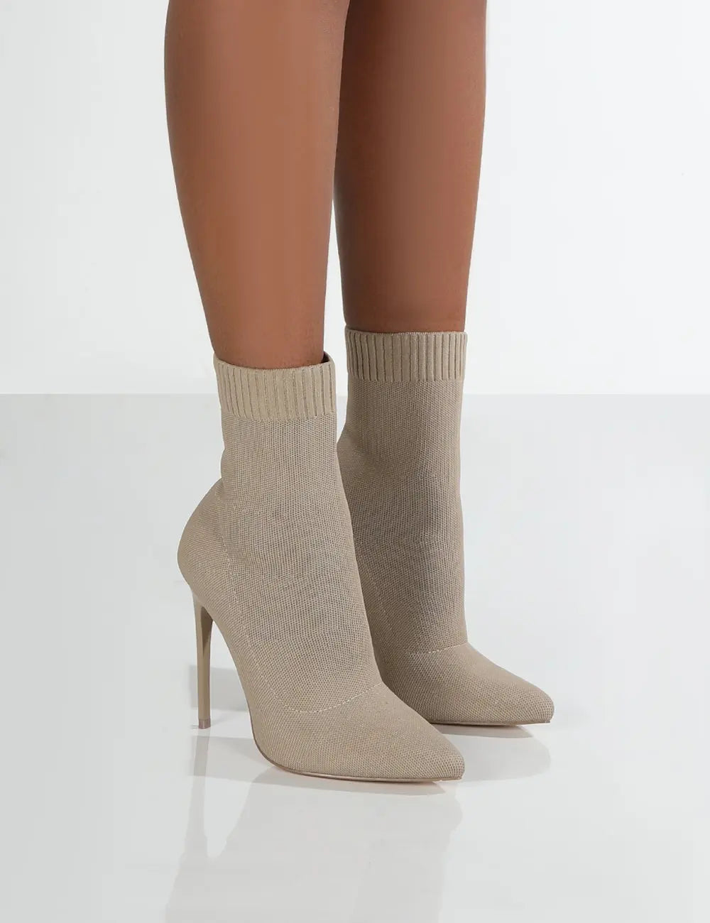 DS Designer Mamacita Pointed Toe Knitted Sock Boots