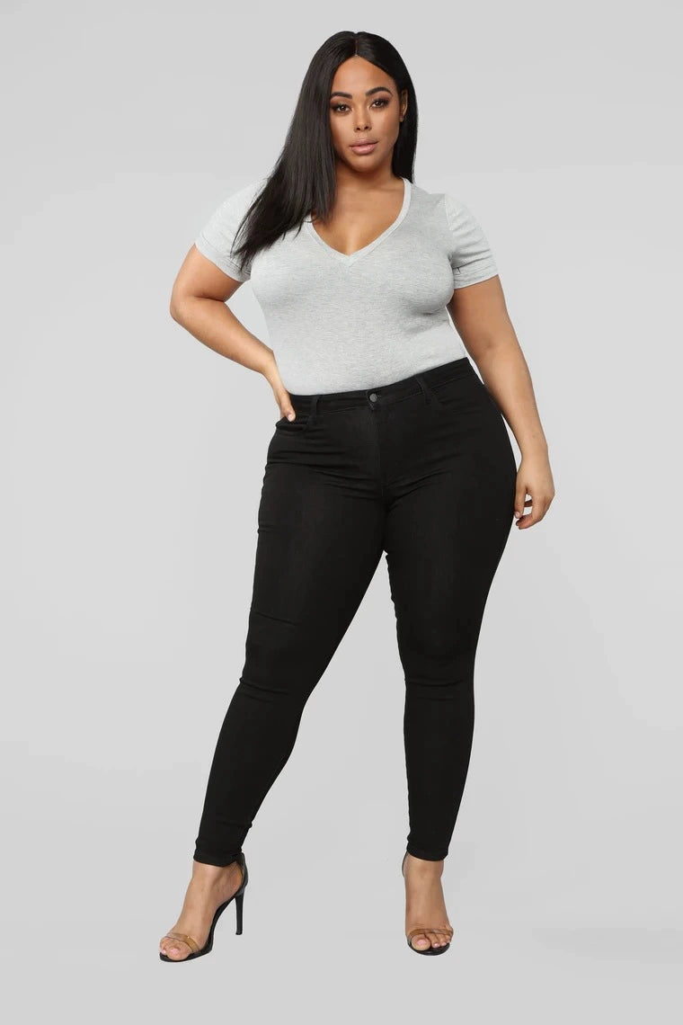 DS Plus Size Diva Stretch Denim High Waist Skinny Jeans