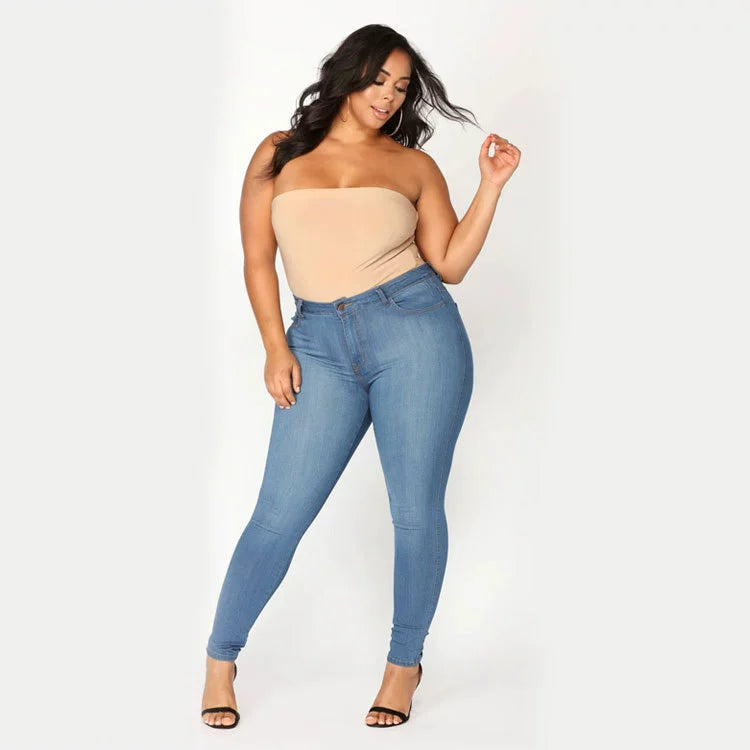 DS Plus Size Diva Stretch Denim High Waist Skinny Jeans
