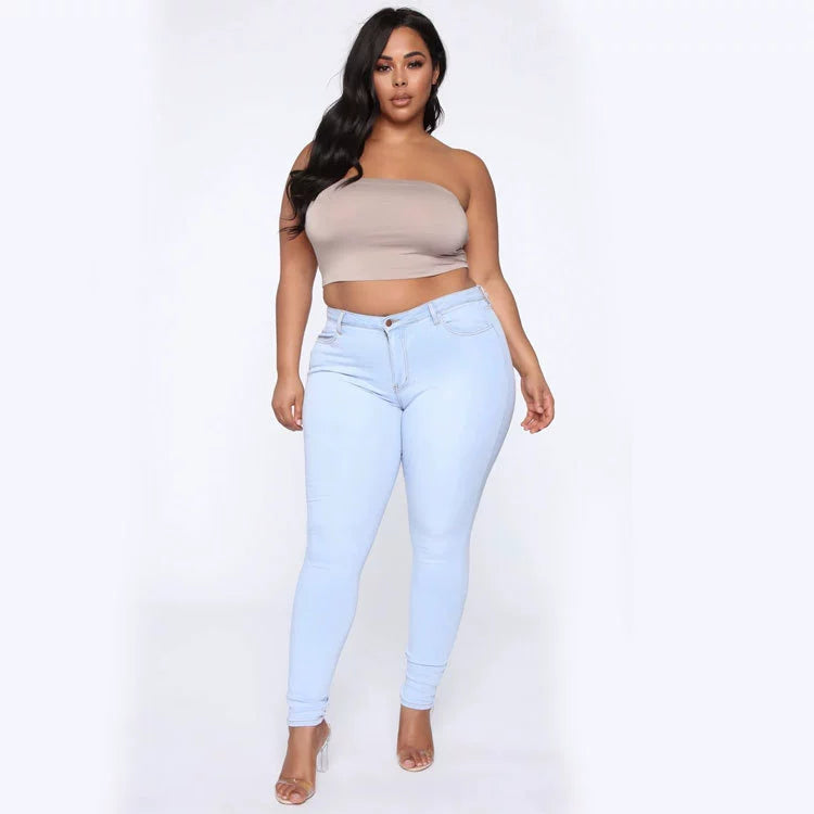 DS Plus Size Diva Stretch Denim High Waist Skinny Jeans