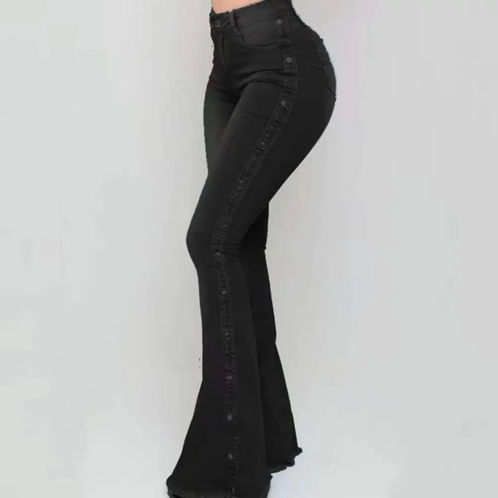 DS Designer 789-5474 High-Waist Skinny Flare Jeans