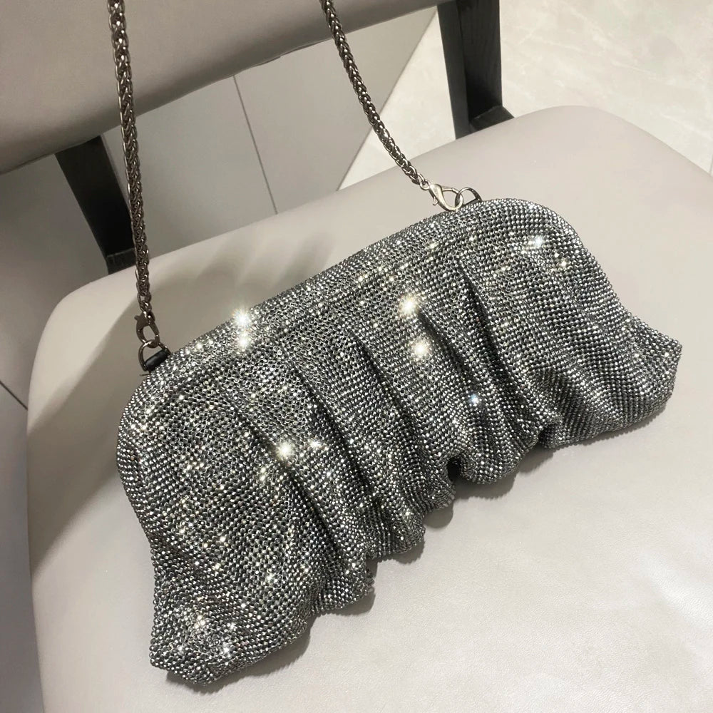 DCDI Heiress Handmade Diamond Studded Luxury Evening Clutch Handbag