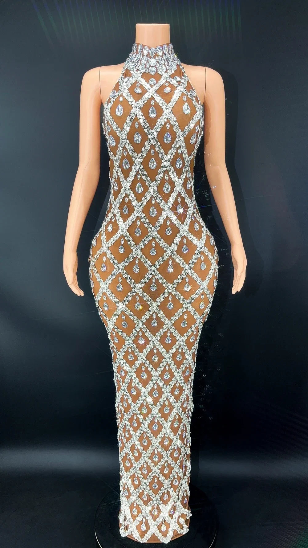 DCDI Angles Luxury Diamond Studded Evening Gown