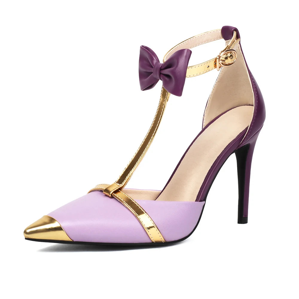 DS Designer Lola T-Strap Heels