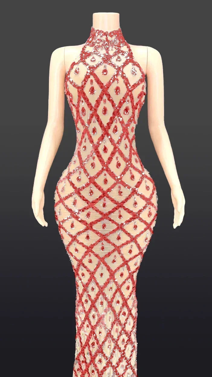 DCDI Angles Luxury Diamond Studded Evening Gown