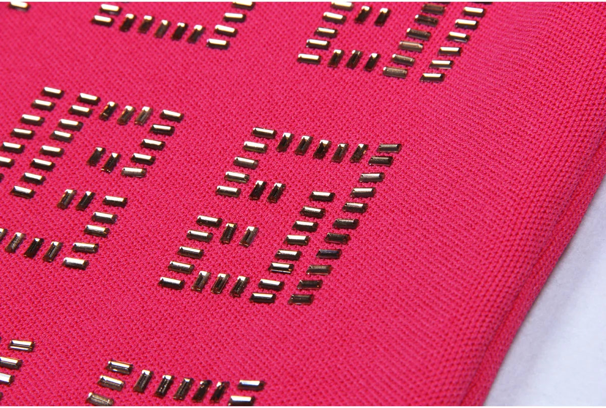 DCDI Amazed Luxury Studded Woven Fitted Dress