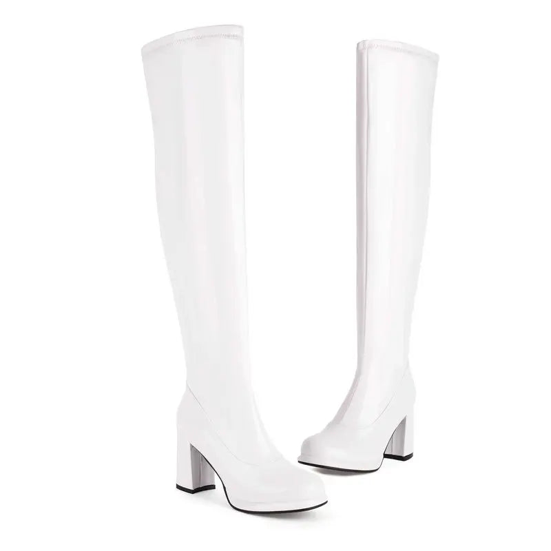 DS Designer 7737-8443 Over The Knee Block Heel Boots
