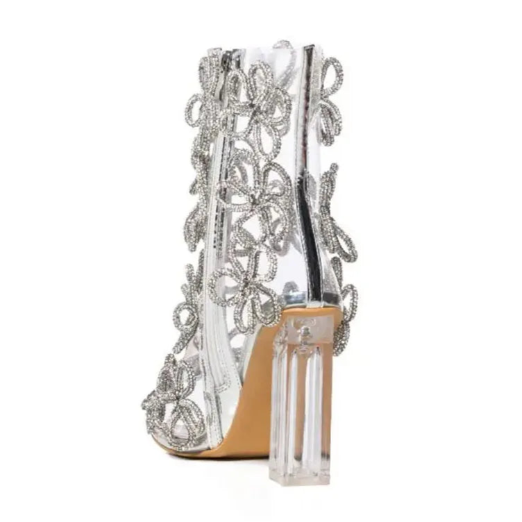 DCDI Passionflower Diamond Studded Ankle Boots