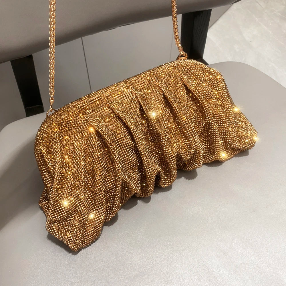 DCDI Heiress Handmade Diamond Studded Luxury Evening Clutch Handbag