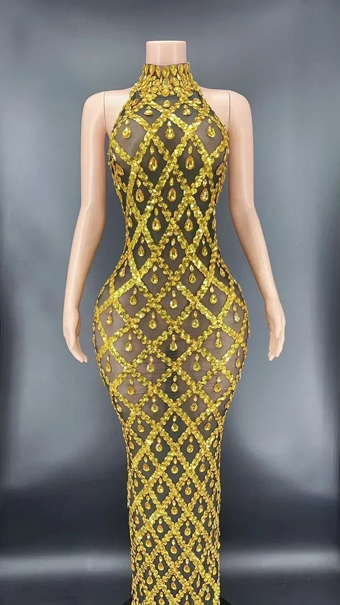 DCDI Angles Luxury Diamond Studded Evening Gown