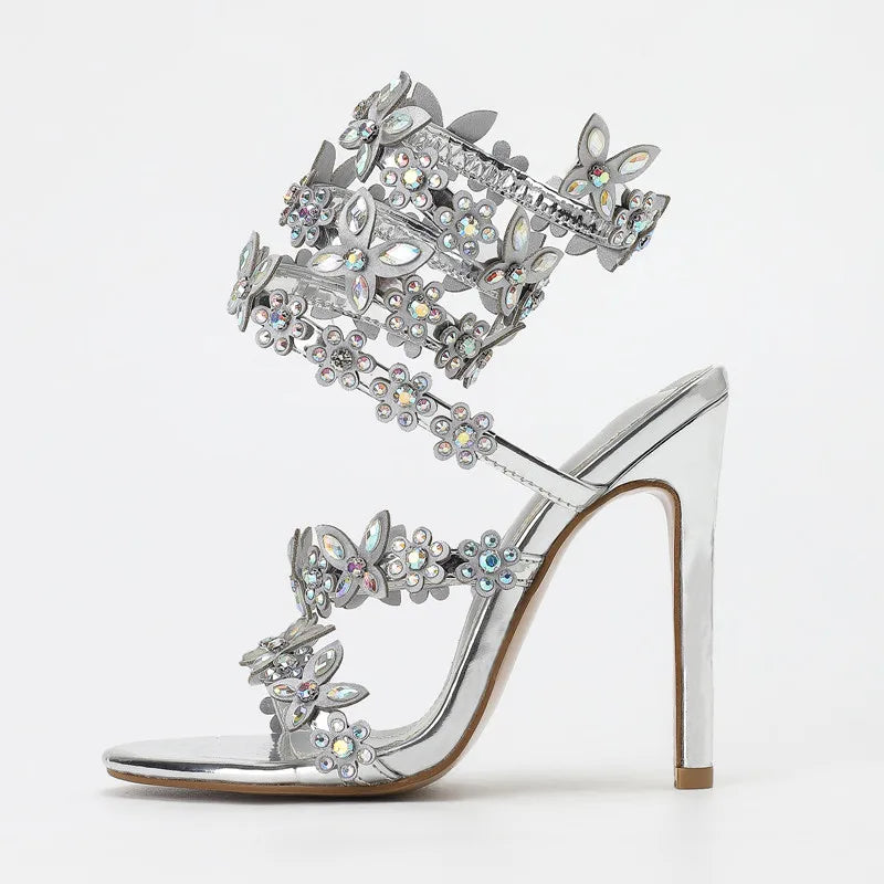 DCDI Butterfly Blossoms Luxury High Heel Sandals