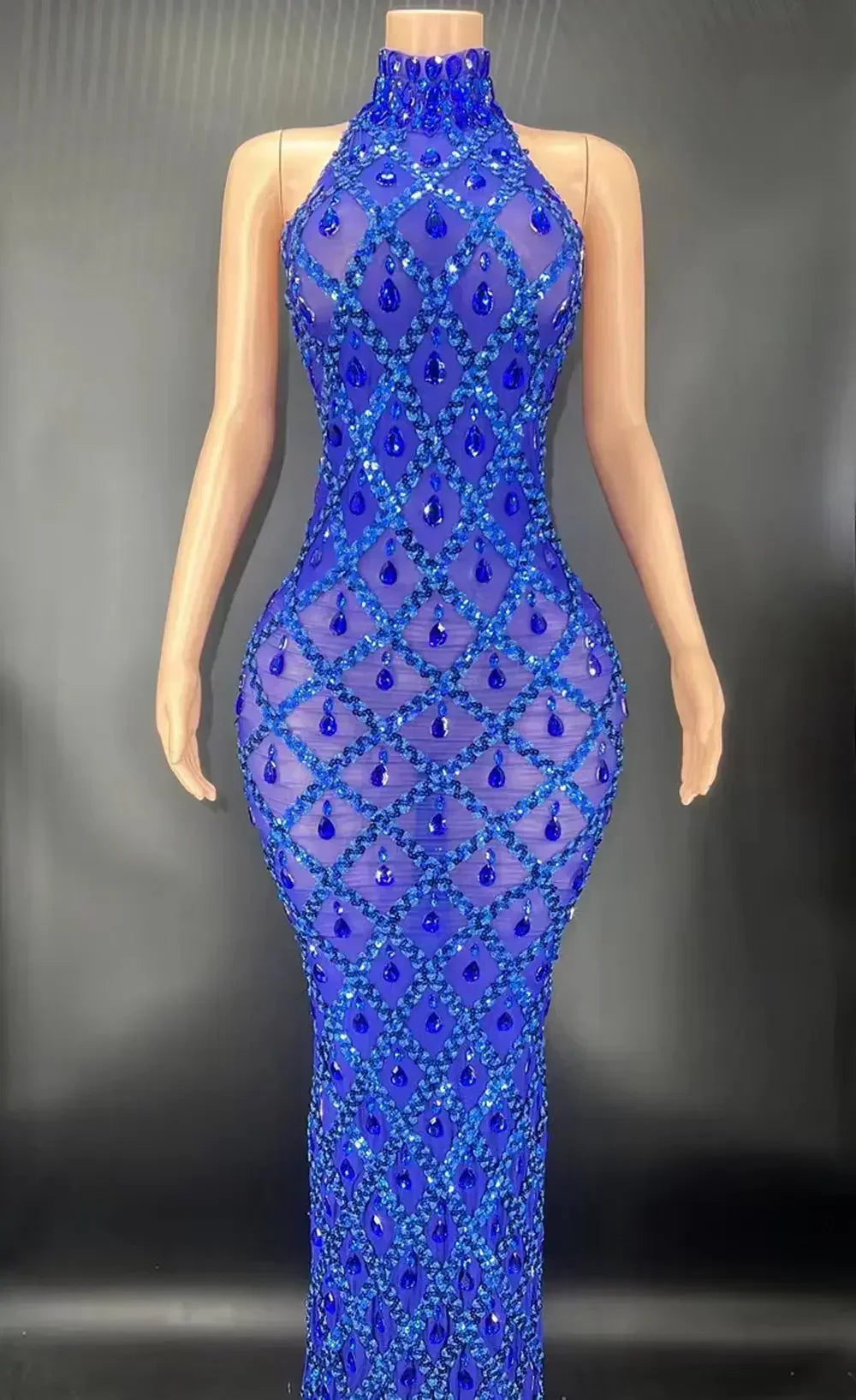 DCDI Angles Luxury Diamond Studded Evening Gown